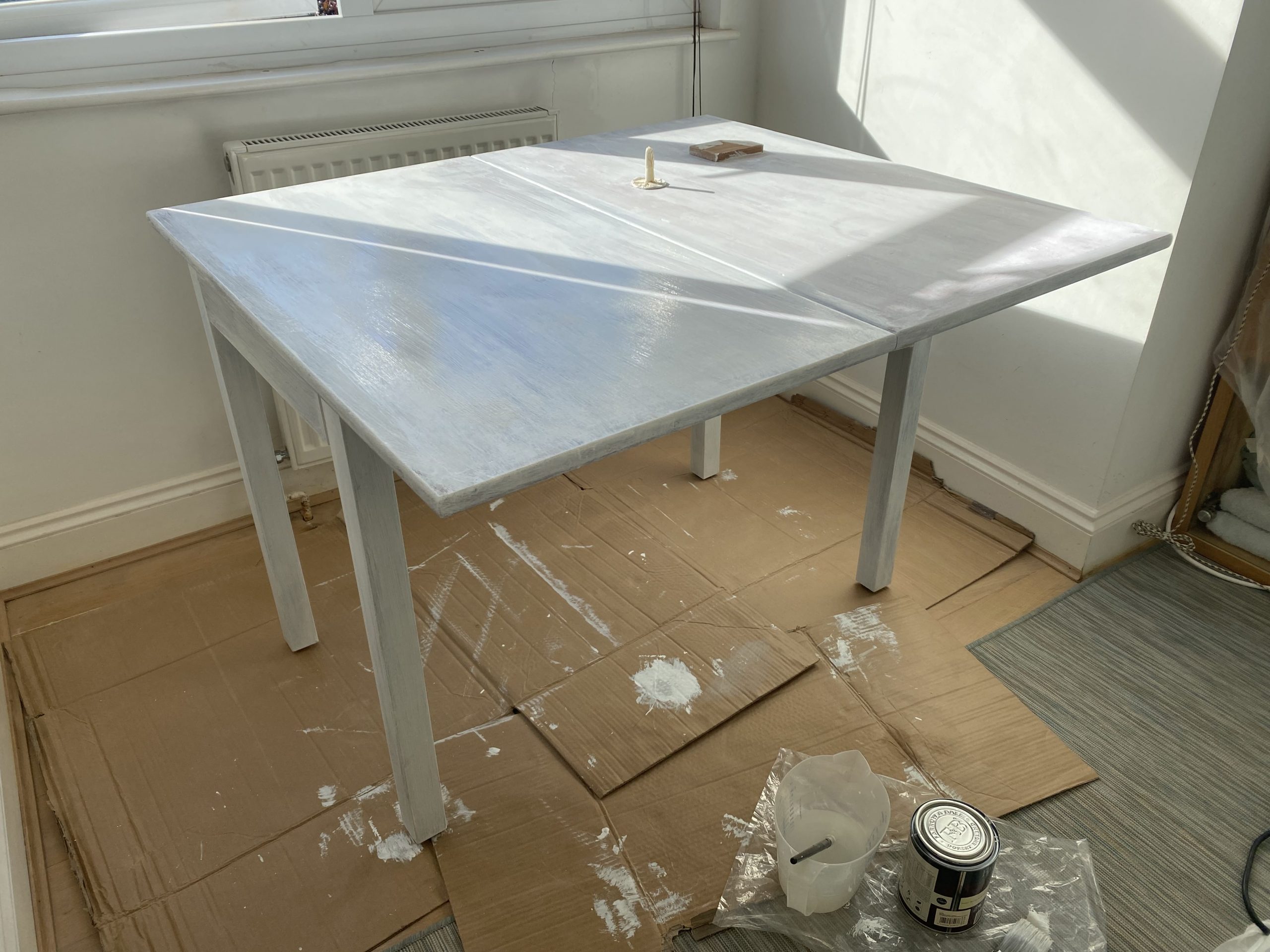 Vintage poker table desk restoration (07)
