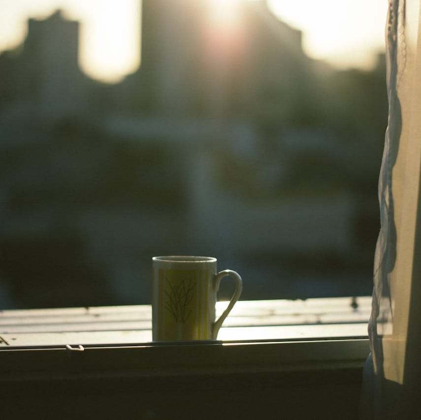 mug window tea