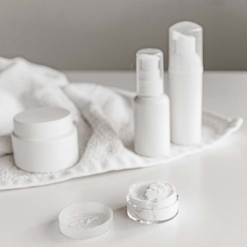 white toiletries